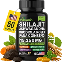 Vitaxmin Shilajit and Ashwagandha Capsules, 8-in-1 Herbal Multivitamin | Amazon
